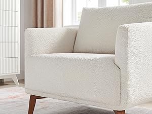 oversized reading chairs living room chairs boucle accent chair single sofa oversized chair