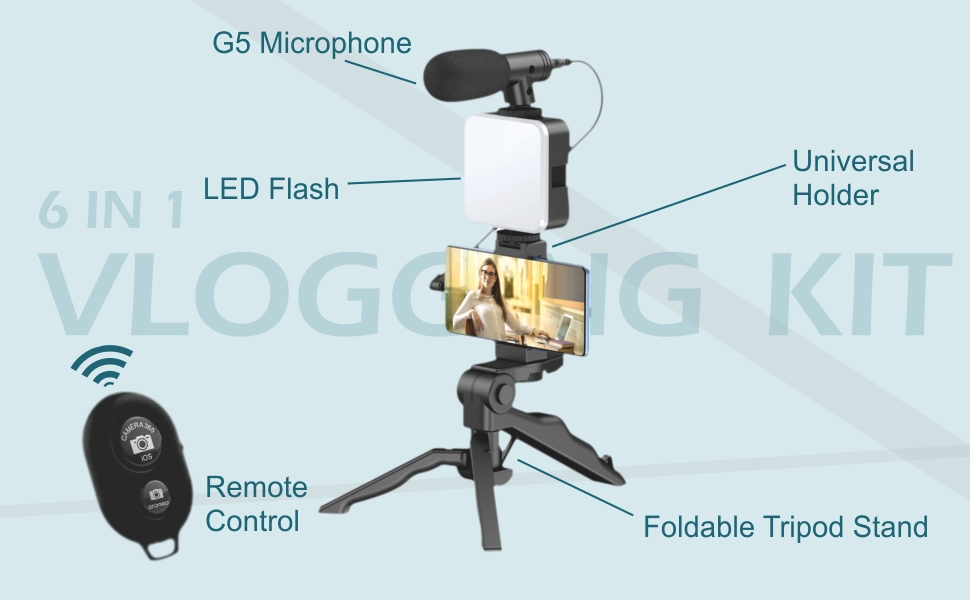 Vlogging Kit 6 in 1 for iPhone