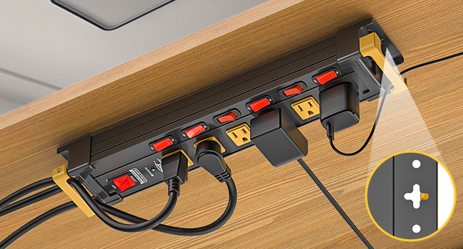 power strip with individual switches, power strip surge protector