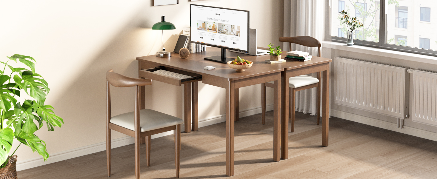 solid wood desk