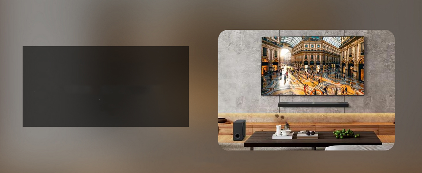 Sharp, colorful picture meets immersive sound