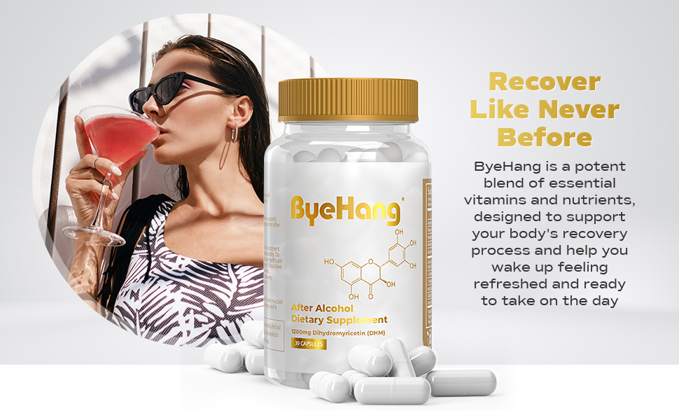 Recover like never before. ByeHang is a blend of essential vitamins and nutrients