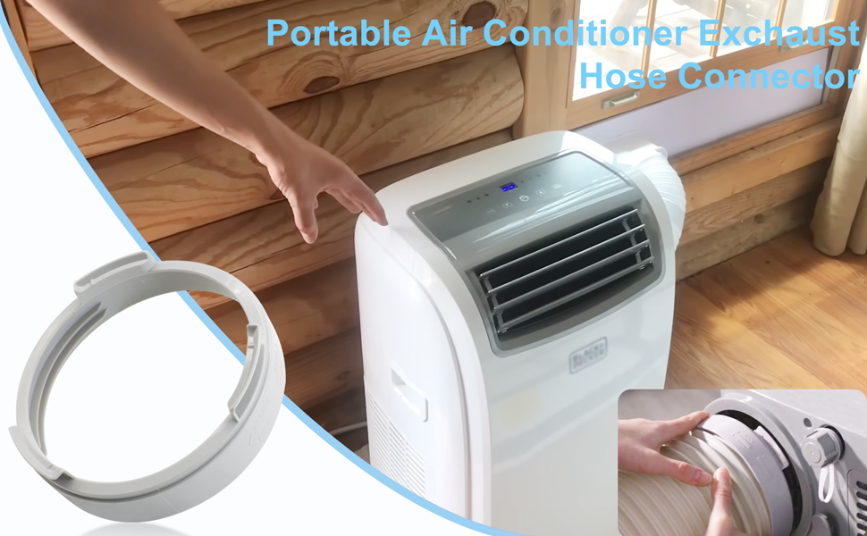 Portable Air Conditioner Exhaust Hose Coupler Window