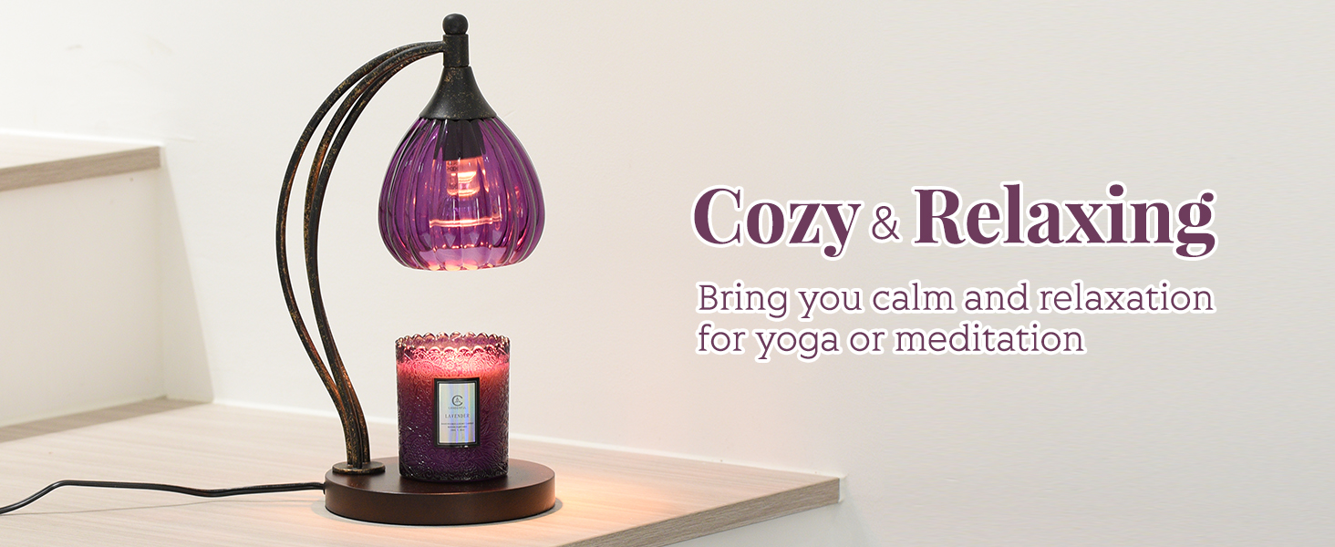 Candle Warmer Lamp with Timer Dimmer Candle Light Warmer