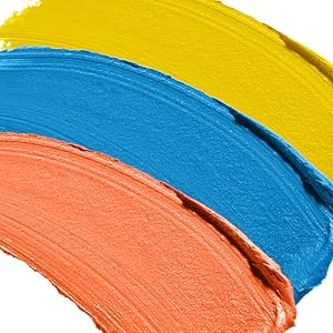 yellow face paint blue face paint orange face paint sticks clown makeup eye black baseball softball