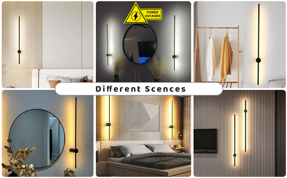 rechargeabe wall sconce for application