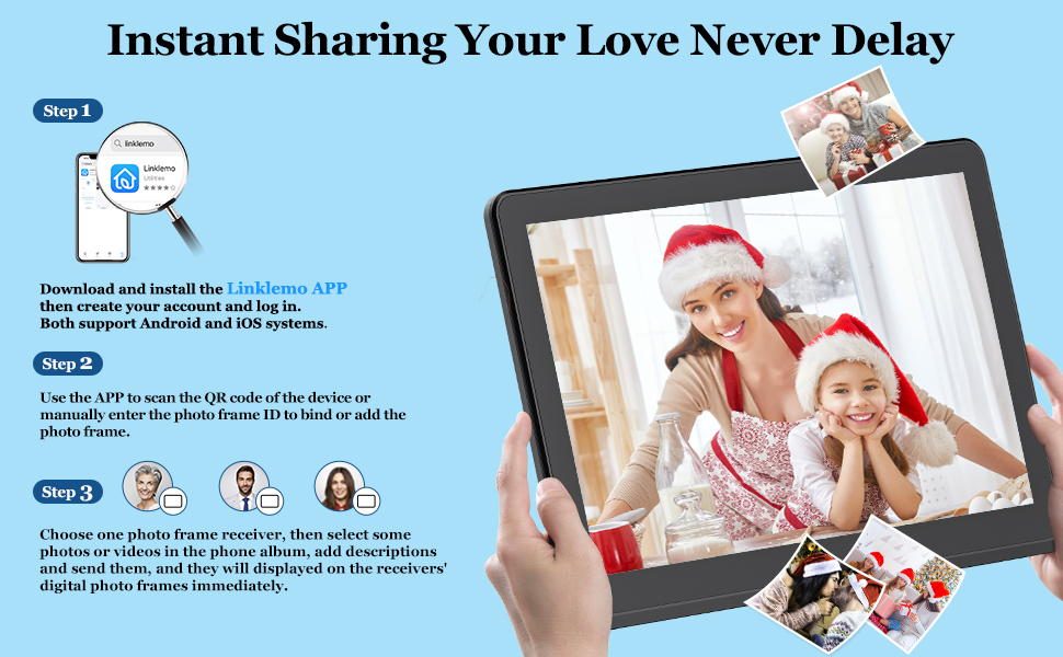 FamBrow WIFI Digital Photo Frame 10 Inch, 1920x1080 FHD Smart Digital