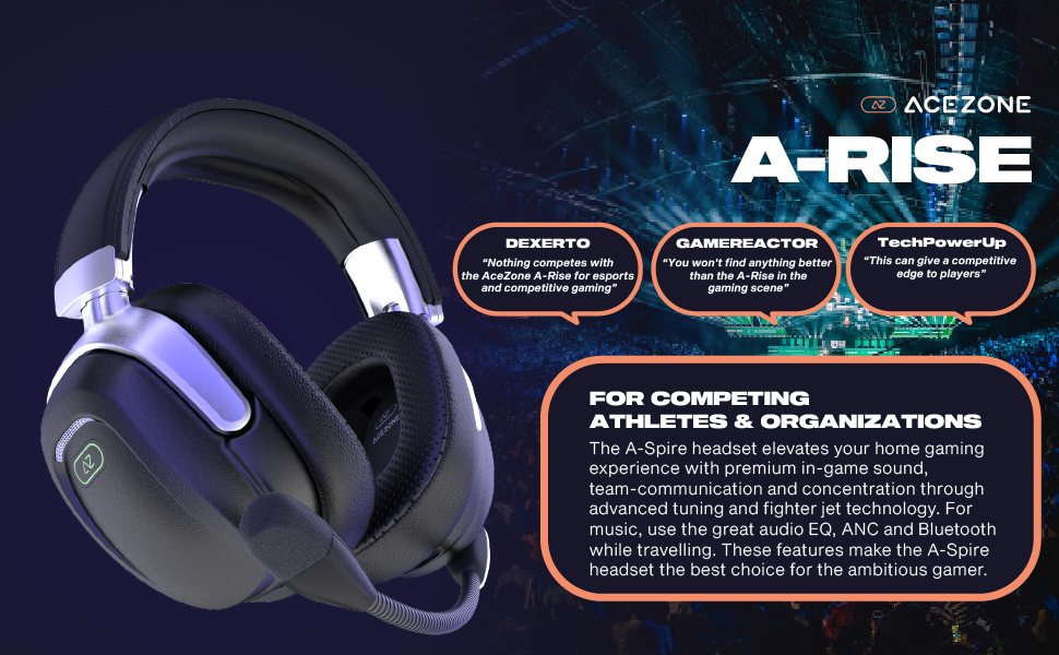 Amazon.com: ACEZONE A-Rise - Pro Esports ANC Gaming Headset