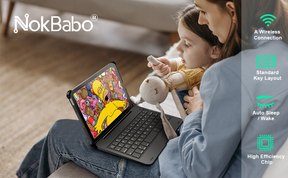 NOKBABO iPad Mini 6 Case with Keyboard 8.3inch 6th