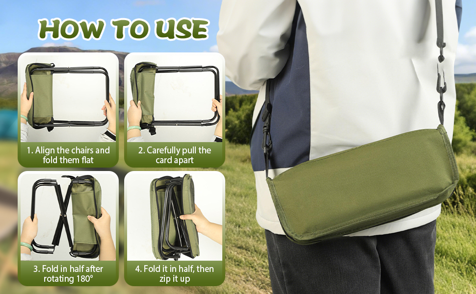 Small Camping Foot Rest for Hiking and Fishing with Carrying Bag