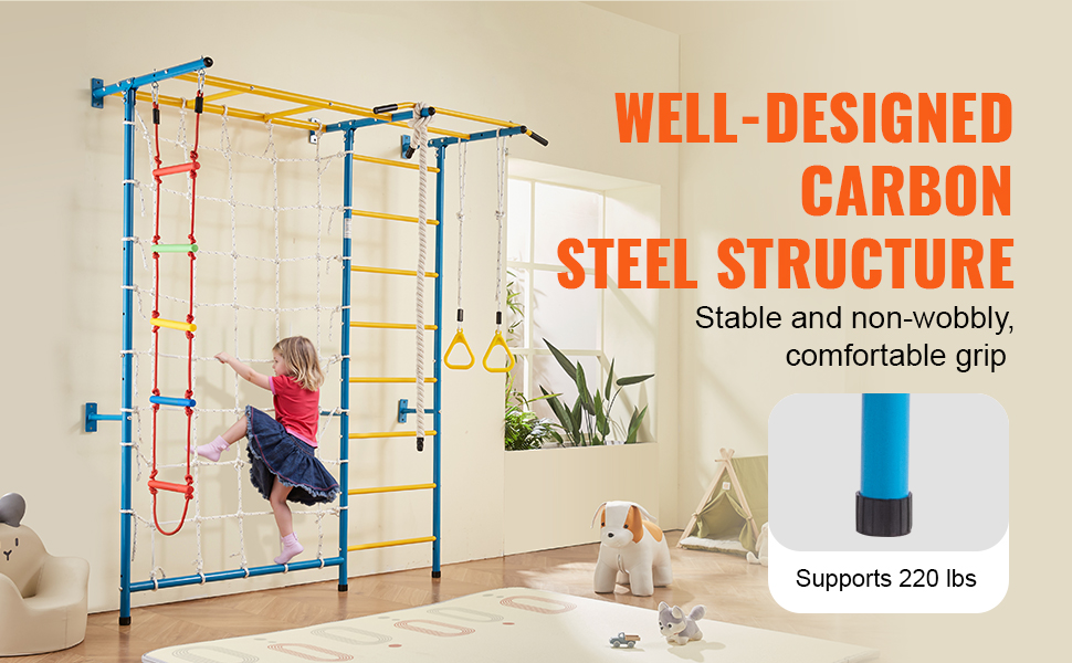 metal indoor kids gym for exercise