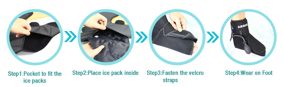 compression ankle ice pack