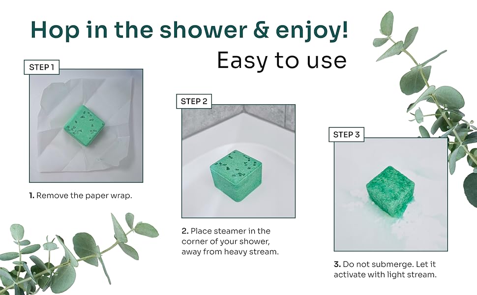 shower steamer gift set for women men anniversary Christmas stocking filler mother day fathers day