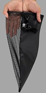 half mesh nylon clip carabiner hook