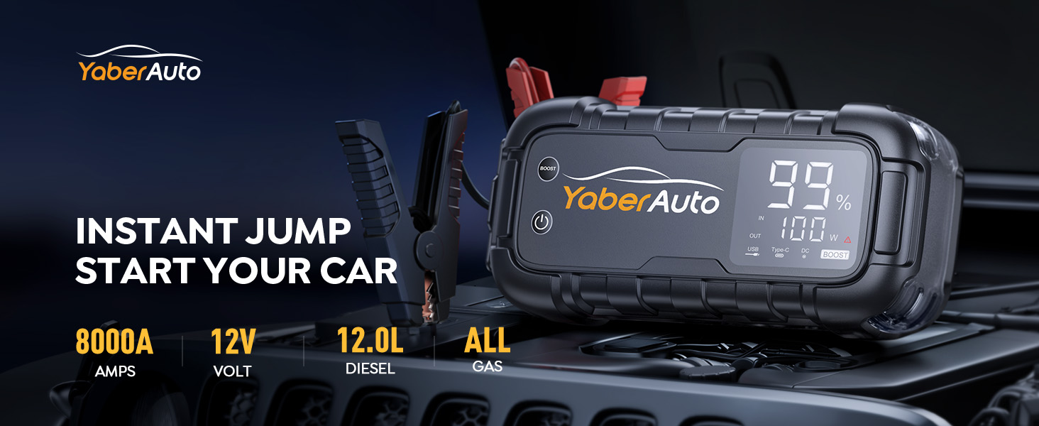 car battery jumper starter portable car battery jump starter jump box pack jumper cables jump start