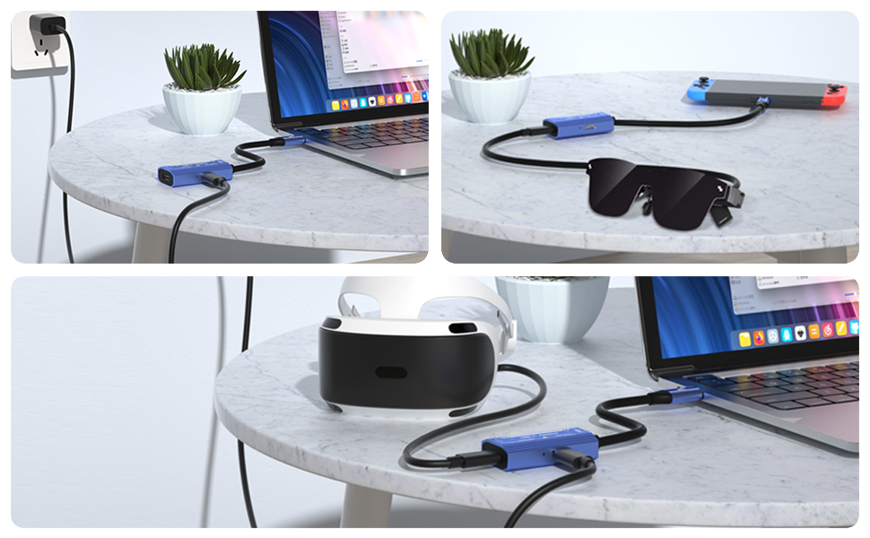 USB-C adapter, VR glasses cable