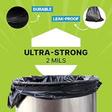ultra strong trash bags 2mil
