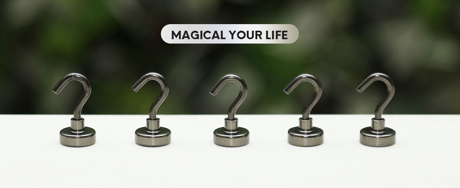 Neosmuk Gunblack magnetic hooks ideal for home