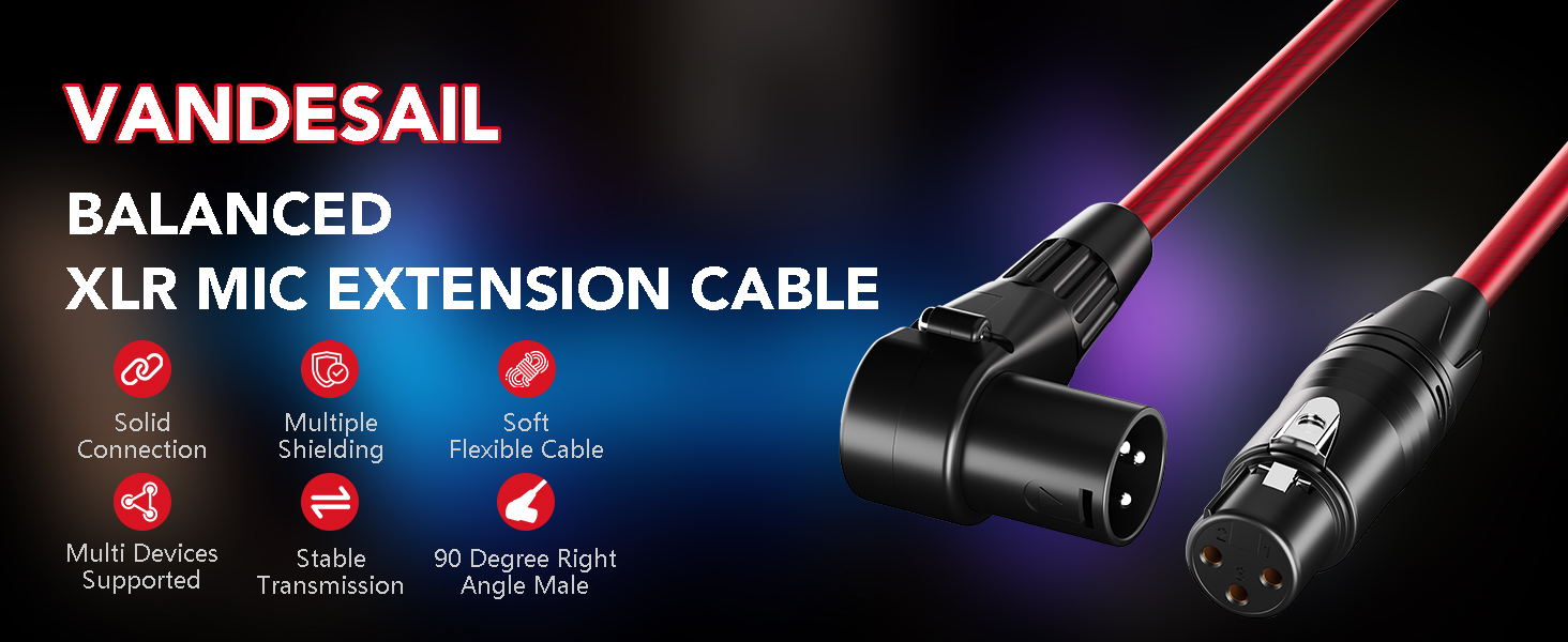 xlr cables right angle xlr 6ft feet