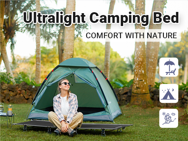 KingCamp Ultralight Camping Cot コット Ultralight Aluminum Camping Cot – KingCamp