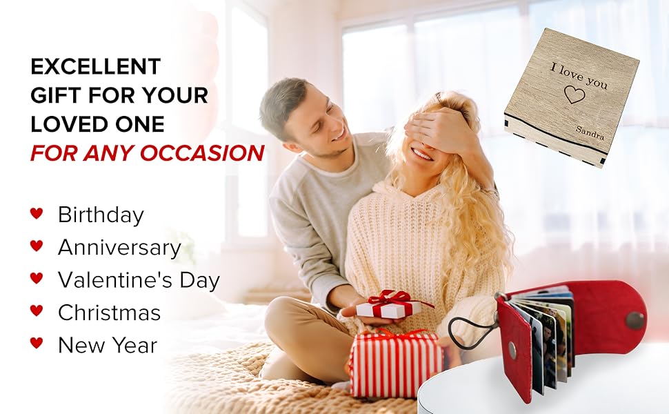 Personalized Leather Photo Keychain