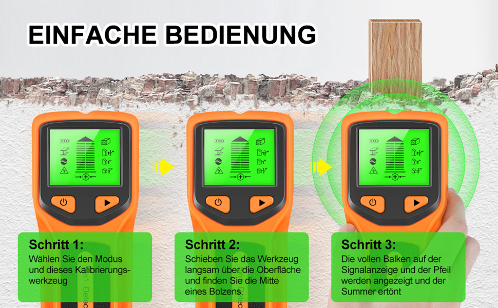 Ortungsgerät Leitungssucher Stud Finder 5 in 1 Multifunktional Wand