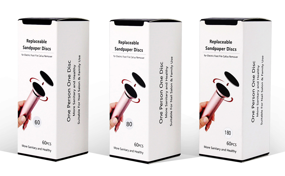 replaceable sandpaper discs