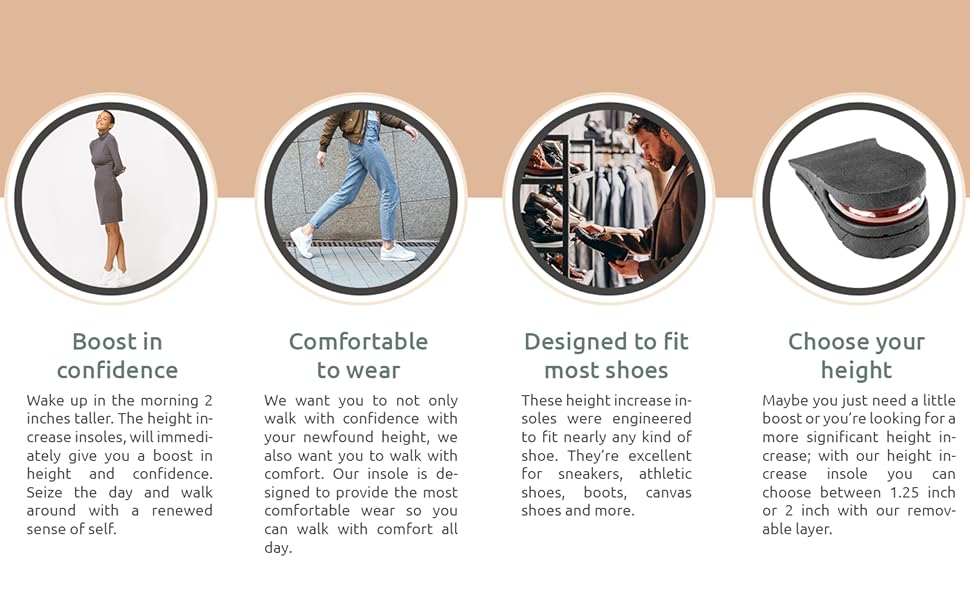Height Increase Insole - Benefits