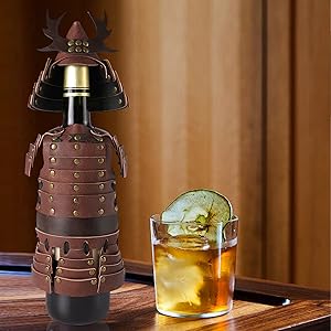 Amazon.co.jp: 日本の甲冑ボトルカバー - レザー製の日本製