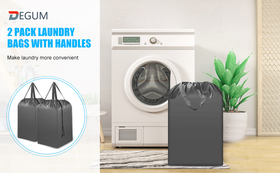 DEGUM Extra Large Travel Laundry Bag with Handles and