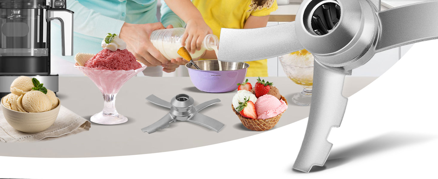 NC300 Icecream Creamer Machine Stainless Steel Accessories Mixing Parts