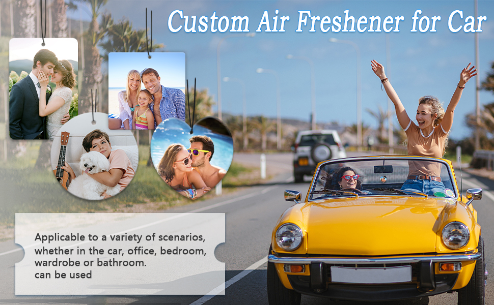 Personalised Custom Car Air Freshener With Your Car's photo – FRESHENiFY -  Customised Air Fresheners