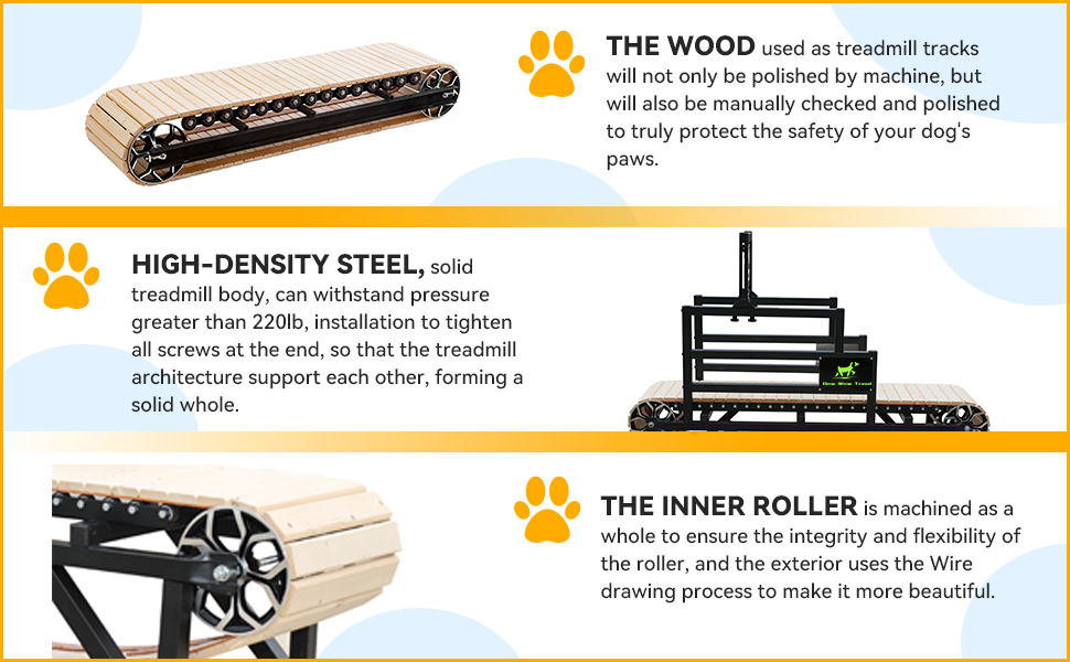 BowWowTread Dog Treadmill for Large Dogs, Dog Treadmill for