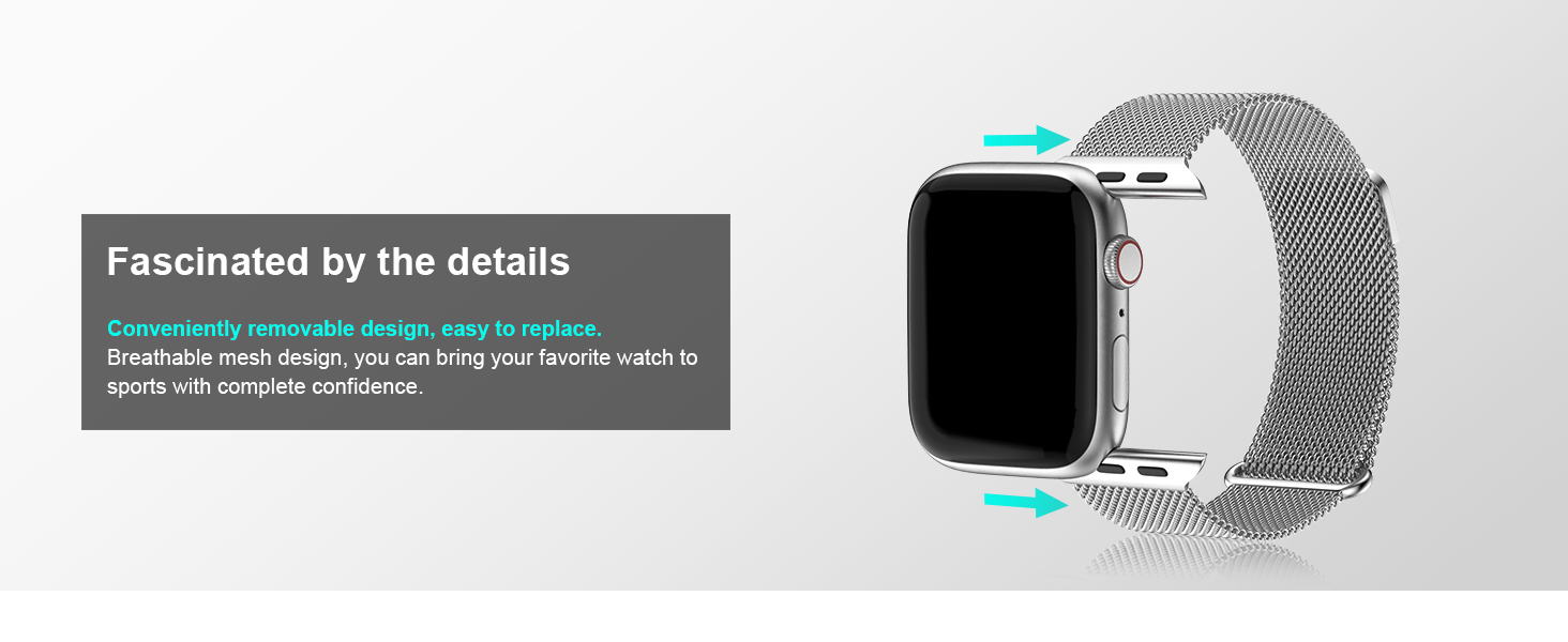 Fullmosa Compatible with Apple Watch Band 41mm 40mm 38mm Women Men