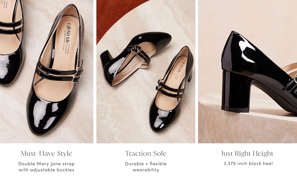 Must-Have Style, Traction Sole, Just Right Height