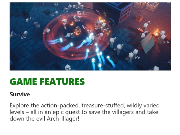 Survive the action-packed, treasure-stuffed, wildly varied levels