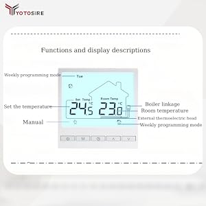 WiFi Programmable Thermostat for Radiant Floor Heating