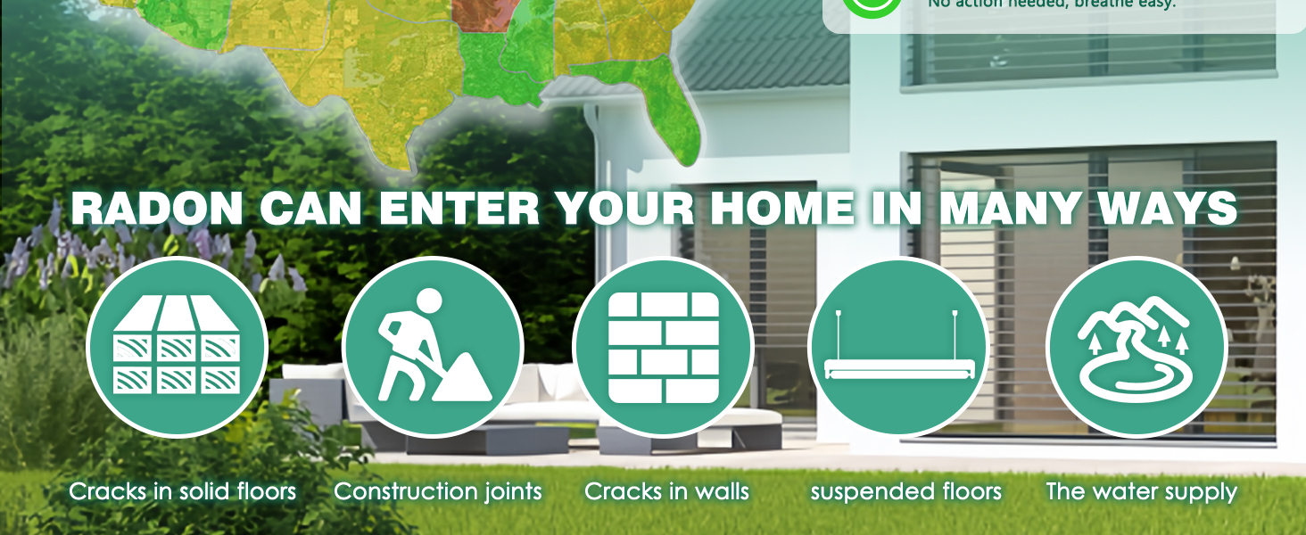 Spolehli smart radon detector radon monitor tester test kit WiFi