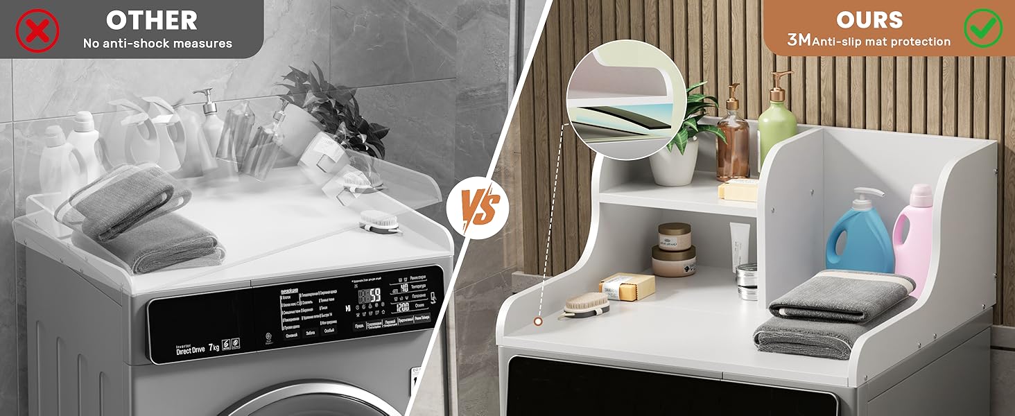 laundry room countertop,laundry machine topper,cover for washer and dryer top,laundry topper
