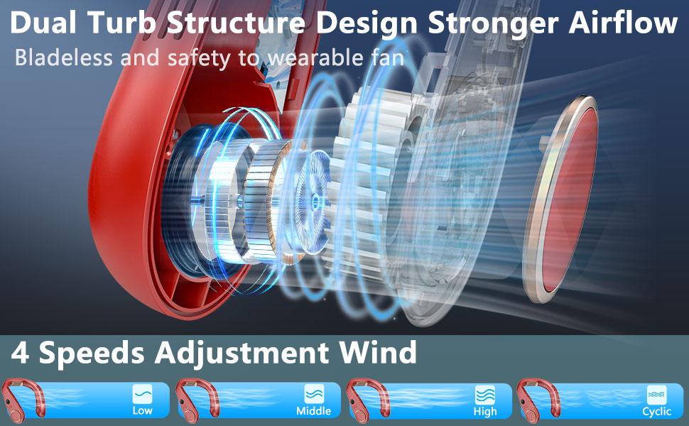 Neck Fans that Blow Cold Air Rechargeable,Cooling Devices