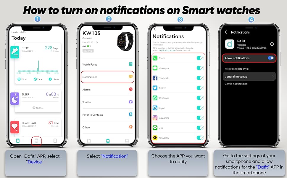 Smartwatch für Herren, Telefonanruf-Funktion, Schwarz