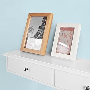 SoBuy Wall Mounted Shelf With 2 Drawers, Storage Unit, White Finish, FRG43-W 18 FRG43-W