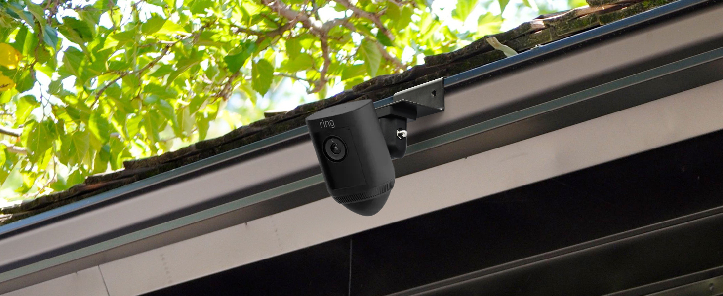 Holicfun Gutter Mount for Ring Outdoor Cameras (1Pack, White)