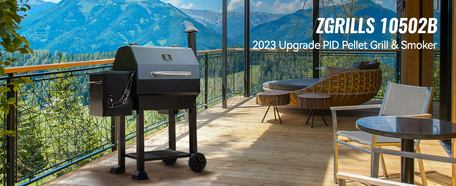 Z GRILLS Pellet Grill and Smoker with 1100 sq.in Cooking