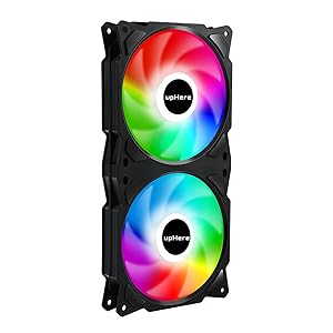 Amazon.co.jp: upHere PCケースファン3連 虹色LED PWM 3PIN
