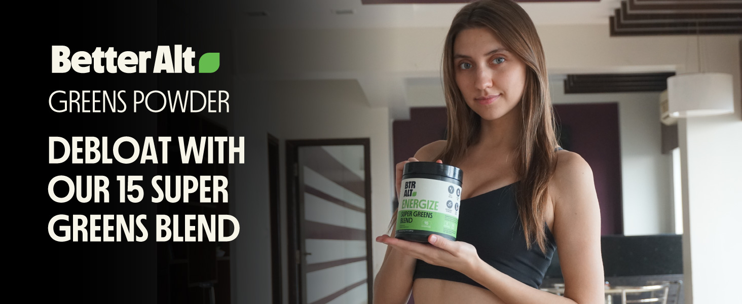 better alt greens powder supefood moringa 15 debloat detox digest gut health scoop powder