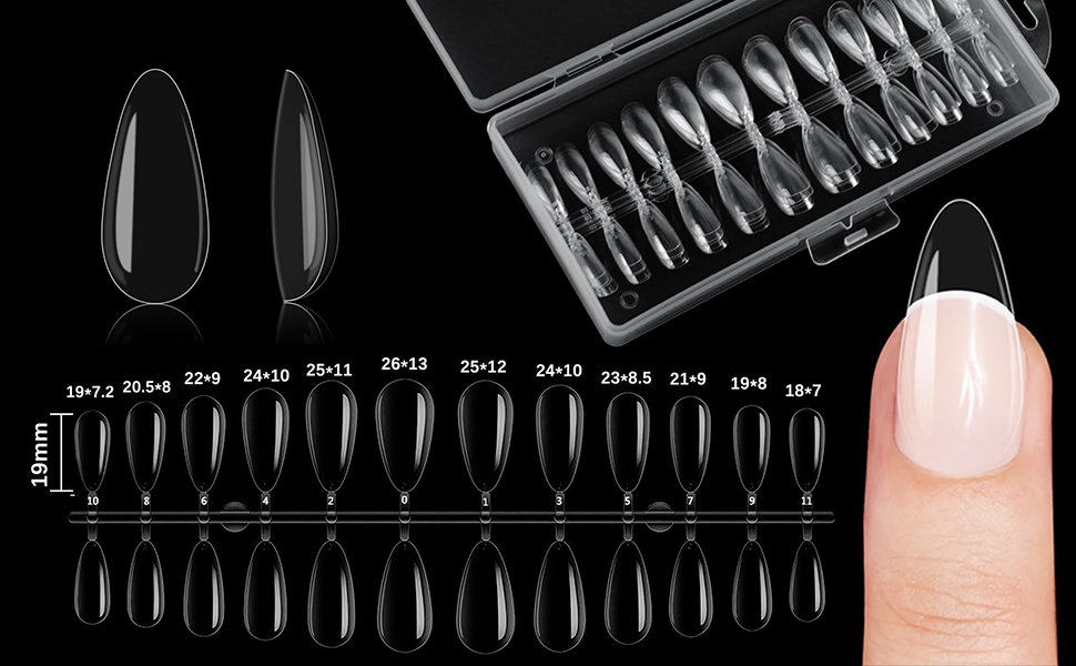 Mandelförmige Nagelspitzen