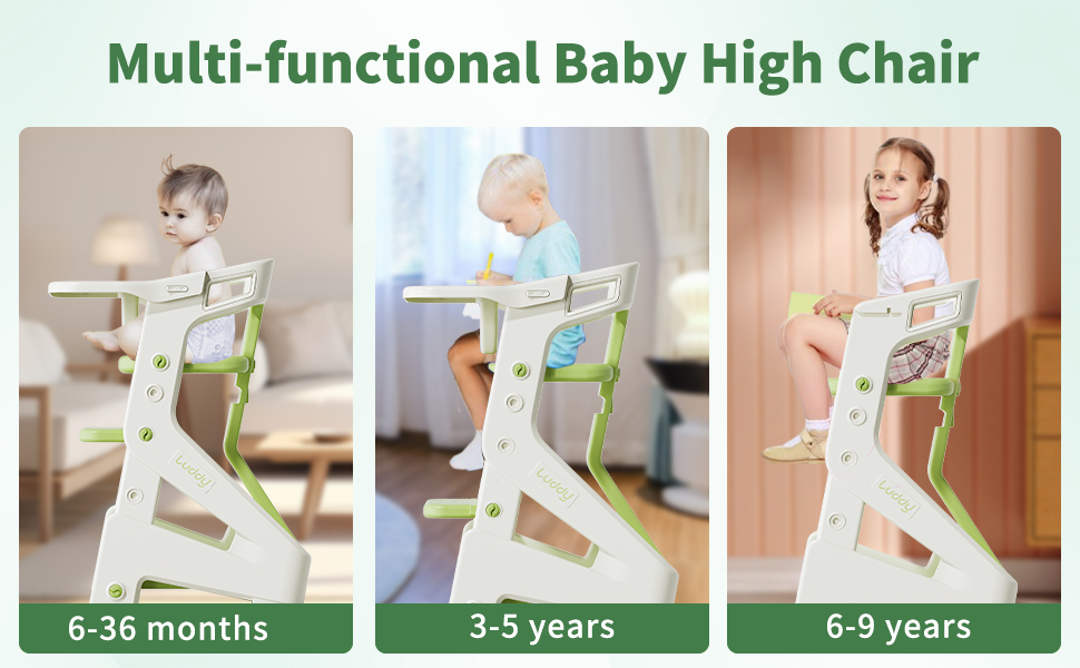 Baby High Chair, Convertible High Chairs for Babies and