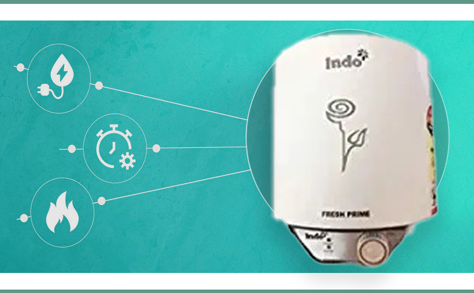 Buy Indo5 Star Rated Storage Water Heater Fresh Prime (10 Litres