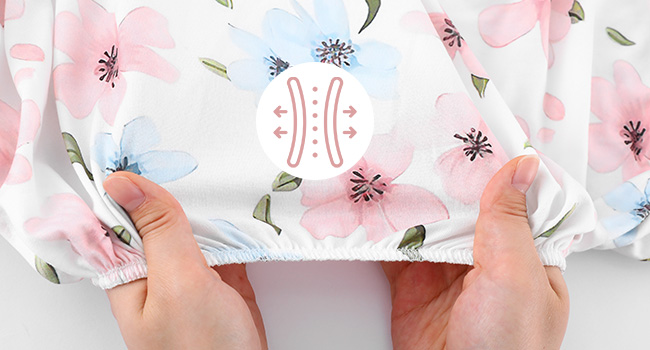 Baby Bedside Bassinet Sheets Super Soft Microfiber Pink Butterfly Flower Bassinet Extra Sheets pack and play mini crib sheets fitted